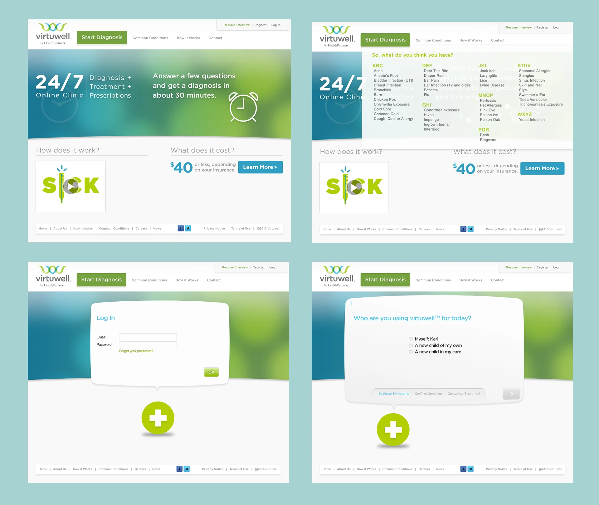 Virtuwell: Visual / UI Design