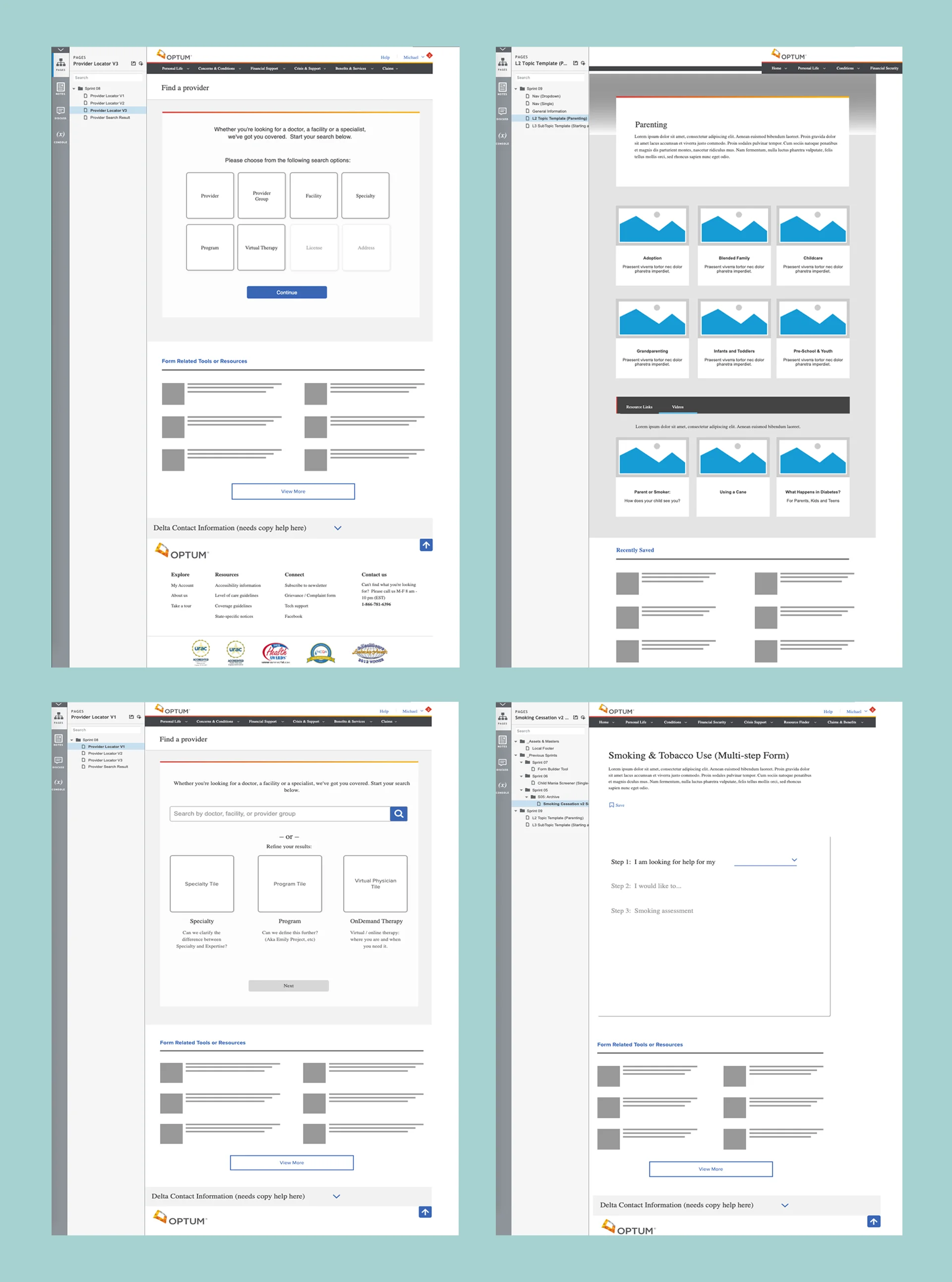Optum Health Global Site Redesign